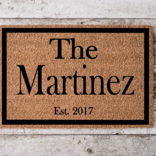 Custom Last Name Doormat