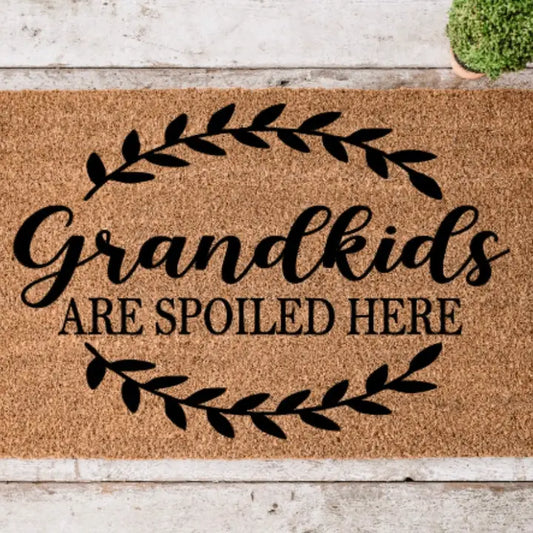 Grandkids Spoiled here Doormat